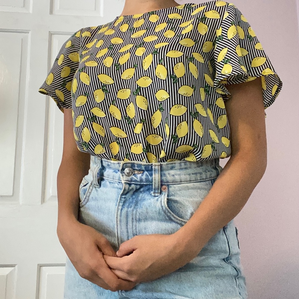 Lemon patterned top - Picture 3 of 7